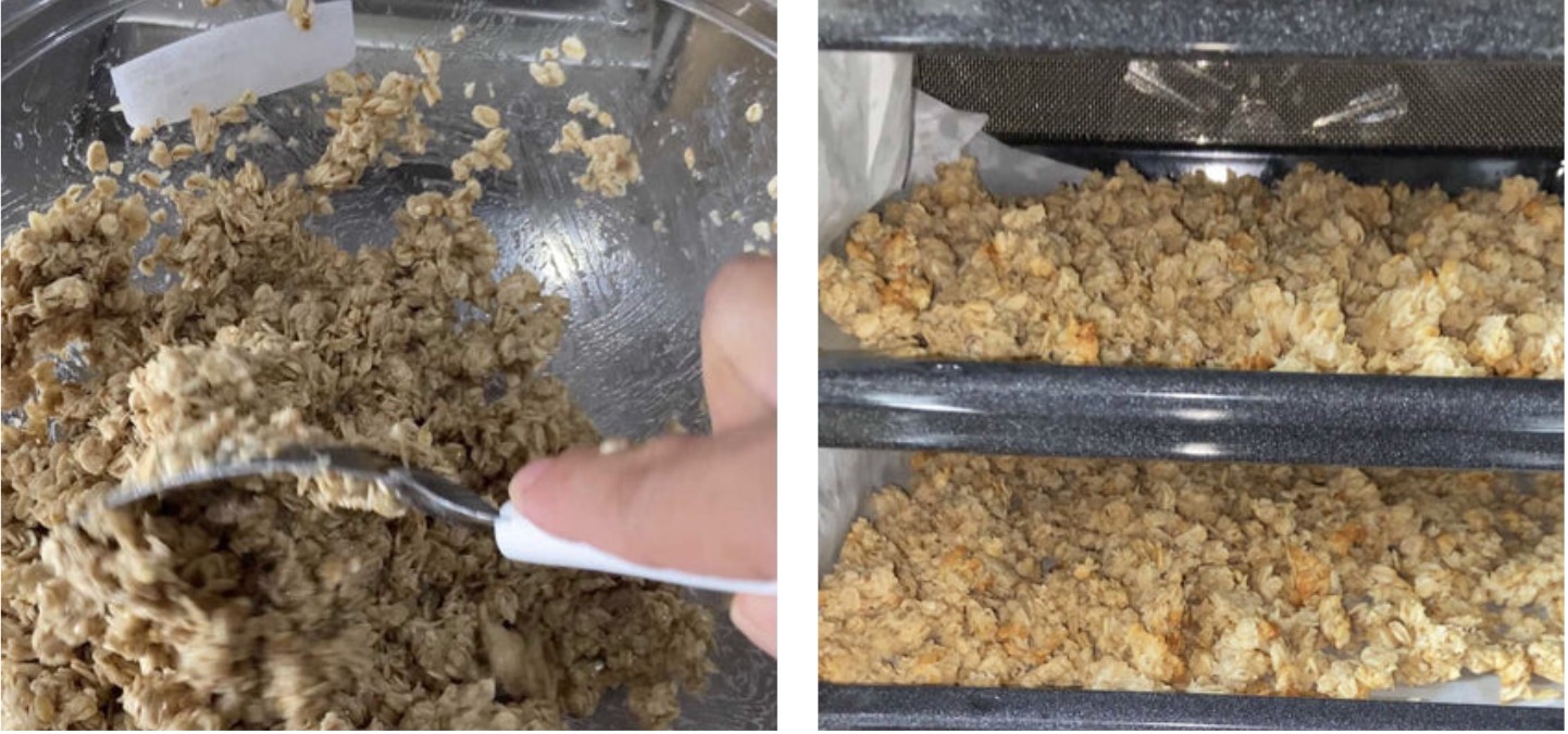 自家焼きの試作・夜通し焼いた米麹グラノーラ